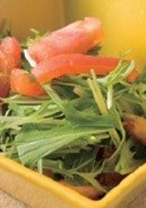 水菜とトマトのサラダ-レシピのメイン写真