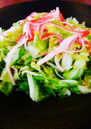 無限のキャベツとカニカマあえ-レシピのメイン写真