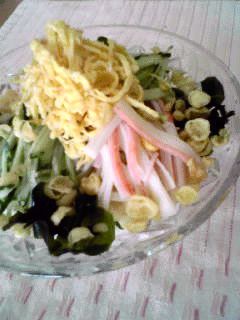 冷蔵庫の中のもので冷やしうどん ♪-レシピのメイン写真