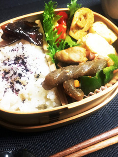 曲げわっぱ 田舎風味噌炒め弁当-レシピのメイン写真