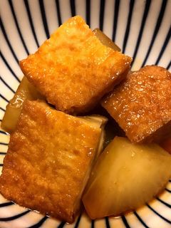 簡単♩大根と厚揚げ豆腐の甘辛煮-レシピのメイン写真