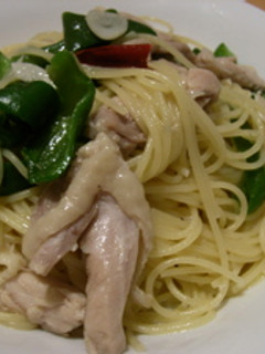 鶏肉とピーマンのペペロンチーノ-レシピのメイン写真