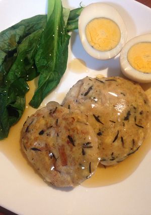 あごだしあんかけ豆腐のつくねバーグ-レシピのメイン写真