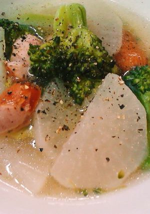 大根とブロッコリーのあんかけ中華スープ♪-レシピのメイン写真