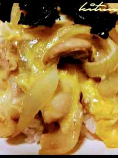 親子丼フライパンで簡単♥麺つゆカツ煮卵丼-レシピのメイン写真