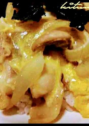 親子丼フライパンで簡単♥麺つゆカツ煮卵丼-レシピのメイン写真