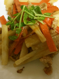長芋と豚肉の味噌炒め-レシピのメイン写真