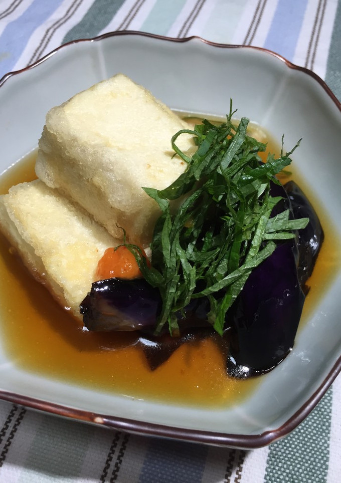 あごだしつゆを使って 揚げだし豆腐&茄子-レシピのメイン写真