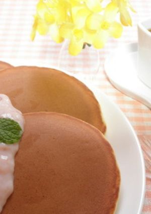 フルーチェで朝ご飯☆ふんわりホットケーキ-レシピのメイン写真