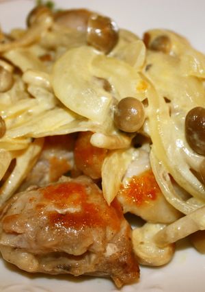 鶏肉の簡単！きのこクリームソースがけ-レシピのメイン写真