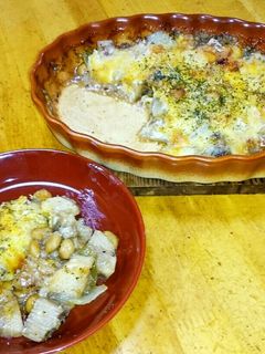 グラタン風?長芋納豆チーズ焼き-レシピのメイン写真