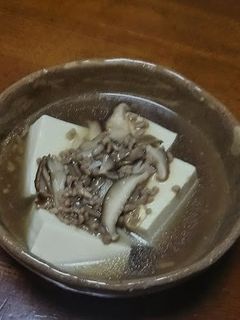 豆腐のキノコあんかけ-レシピのメイン写真
