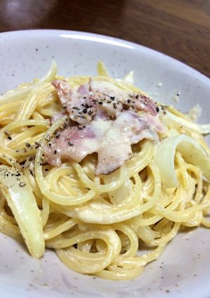 チーズたっぷり!カルボナーラ(o^^o)-レシピのメイン写真