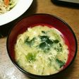 えのきとほうれん草とたまごの味噌汁