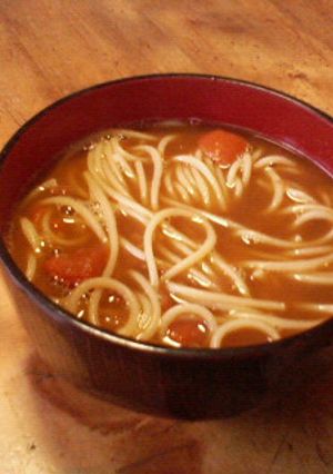 カレーうどん…パスタ∑（′ω｀）！？-レシピのメイン写真