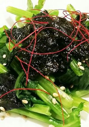 ほうれん草の海苔ナムル-レシピのメイン写真