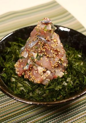 鯵のたたき丼♪伊豆名店錦風で漁師飯!-レシピのメイン写真