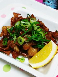 鶏皮のにんにく醤油炒め-レシピのメイン写真