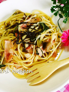 ♡キノコとベーコンの和風パスタ♡-レシピのメイン写真