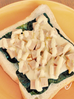 朝ごはんに✨チーズスパム海苔マヨトースト-レシピのメイン写真