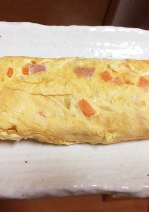 冷めても美味しい簡単だし巻き玉子♡-レシピのメイン写真