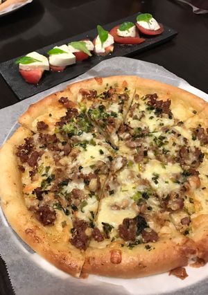 ウマウマ！カルビ焼肉ピザ-レシピのメイン写真