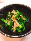 無限に応用？ピーマンと魚肉ソーセージ。