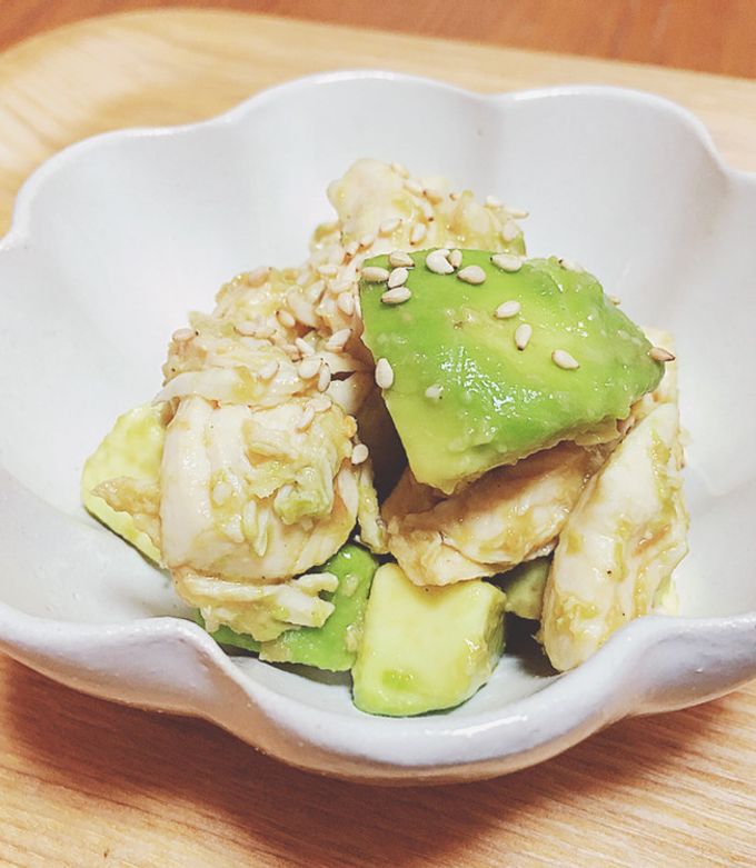 ささみとアボカドで簡単おつまみ by tabatasan 【クックパッド】 簡単