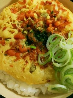 どん兵衛の天ぷらで丼「天ぷらそばセット」-レシピのメイン写真