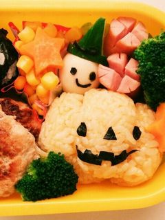 ハロウィンおばけのお弁当-レシピのメイン写真