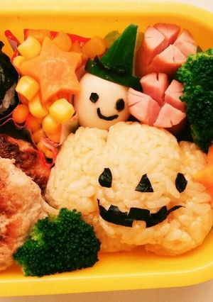 ハロウィンおばけのお弁当-レシピのメイン写真