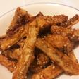 ゴボウの甘辛スティック