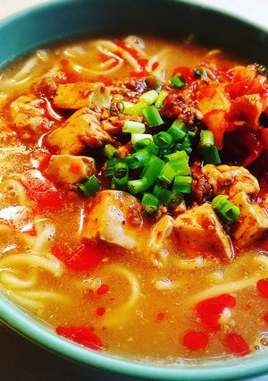 簡単！麻婆キムチ担々ラーメン-レシピのメイン写真