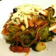 茄子とベーコンのトマトソースパスタ