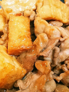 簡単☆豚肉と厚揚げの甘辛焼き-レシピのメイン写真