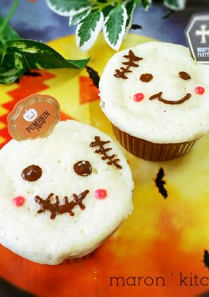 ハロウィンに♥レンジで2分ゴーストケーキ-レシピのメイン写真