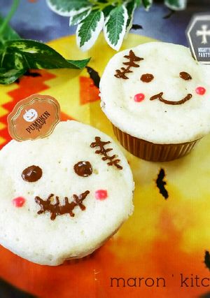 ハロウィンに♥レンジで2分ゴーストケーキ-レシピのメイン写真