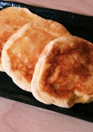 クリームチーズ入りスフレパンケーキ-レシピのメイン写真