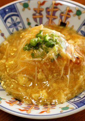あご出汁で簡単♪あんかけ焼きおにぎり-レシピのメイン写真