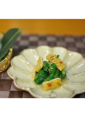 しろ菜と油揚げの酢みそ和え-レシピのメイン写真