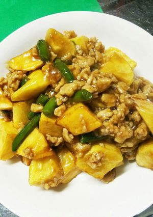 給食スタイル！揚げジャガの肉じゃが-レシピのメイン写真