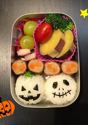★ハロウィン弁当★簡単おにぎり★-レシピのメイン写真