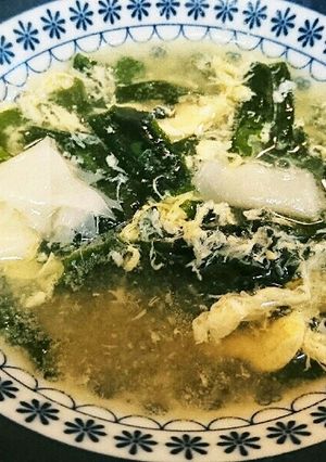 ダシダでほっこりたまごわかめスープ-レシピのメイン写真