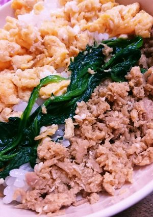 ふるさとの味、ツナおぼろ丼、手巻きにも-レシピのメイン写真
