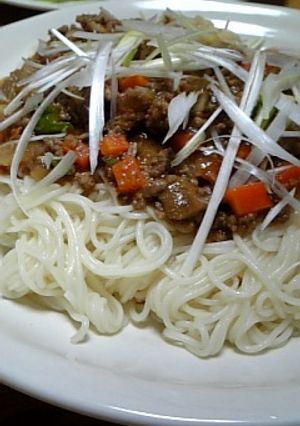 そうめんで☆ジャージャー麺♪-レシピのメイン写真