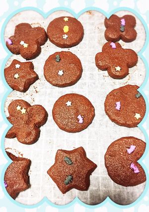 材料3つ簡単濃厚チョコクッキー-レシピのメイン写真
