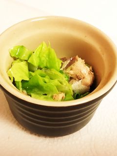 レンチン1分!サバ缶とキャベツの和え物-レシピのメイン写真
