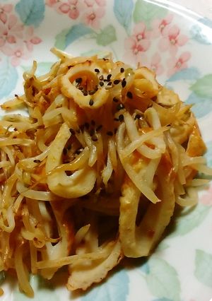 もやしとちくわのダシダ炒め-レシピのメイン写真
