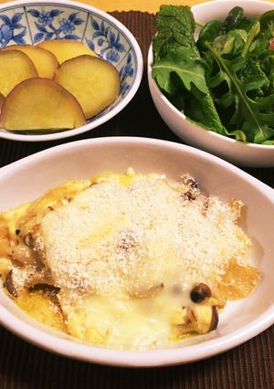 豆腐グラタン(豚肉の生姜焼きリメイク)-レシピのメイン写真