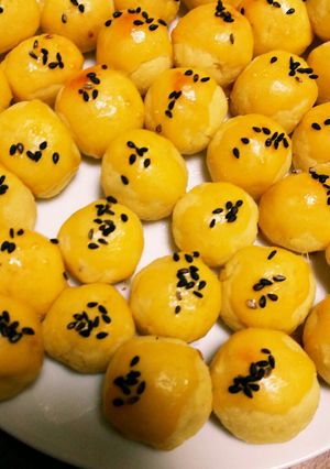 ハロウィンに♡まん丸ミニ☆スイートポテト-レシピのメイン写真